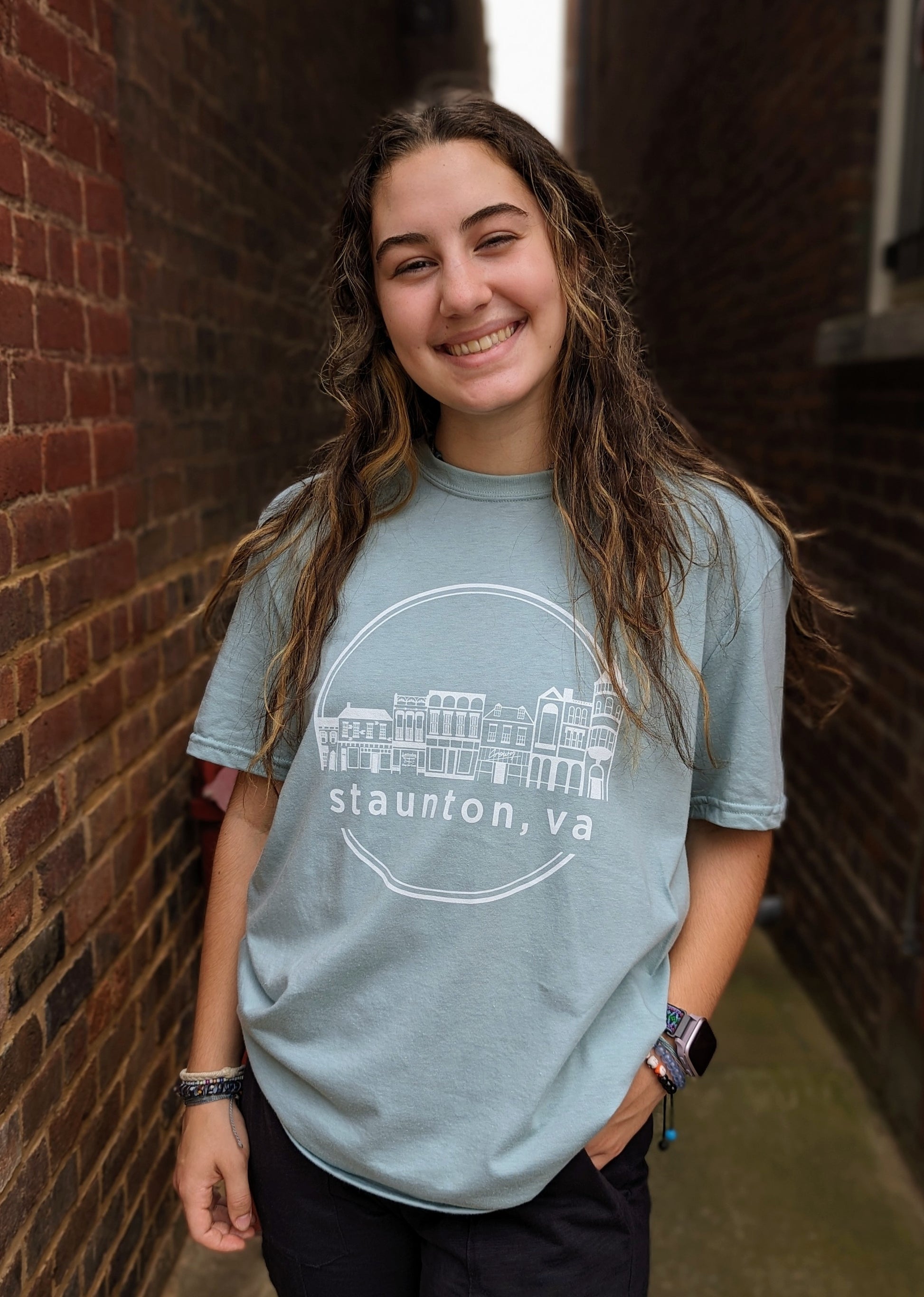 Staunton Unisex Tee - Sage Medium