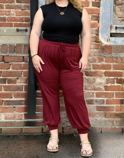 Solid Jenny Pants Red