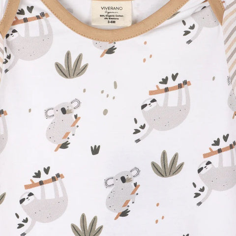 Sloth & Koala Raglan Baby Jumpsuit