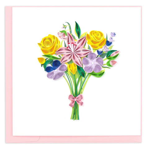 Quilled Spring Bouquet Card