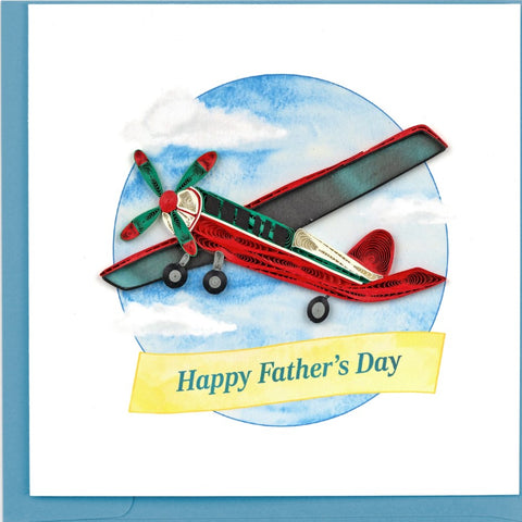 Father's Day Vintage Airplane Card