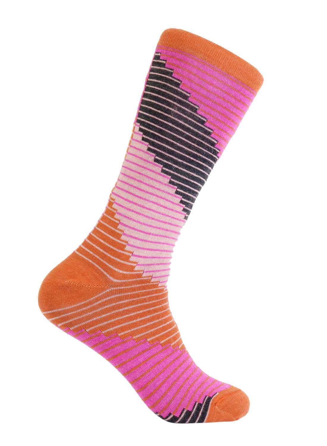 Alpaca Tetris Socks - Sherbert