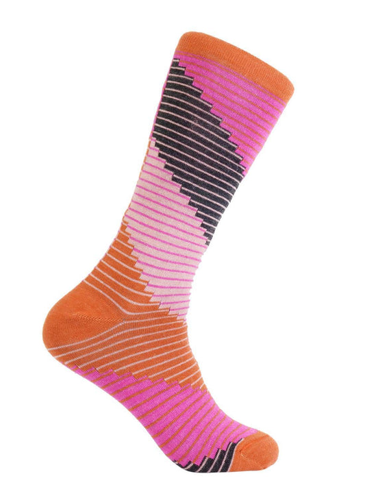 Alpaca Tetris Socks - Sherbert