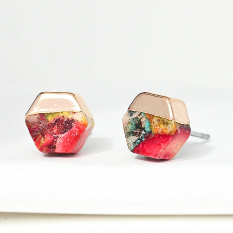 Sedona Stud Earrings - Sunrise Reds