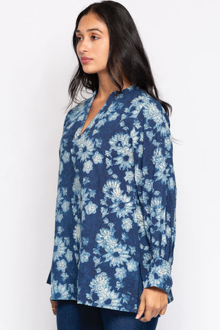 Jaya Tunic - Indigo Floral