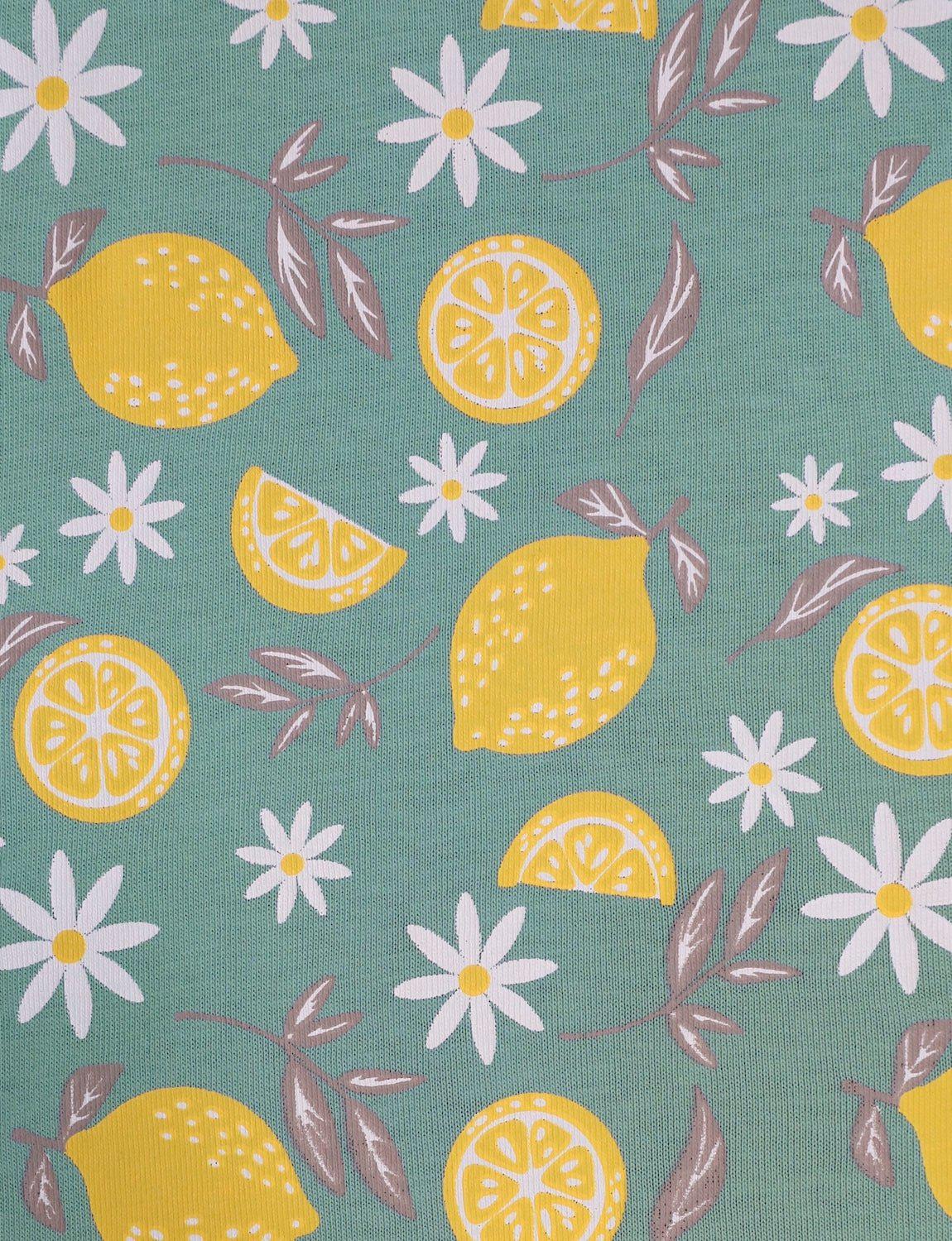 Zesty Lemon Organic Wrap Dress