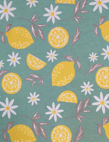 Zesty Lemon Organic Wrap Dress