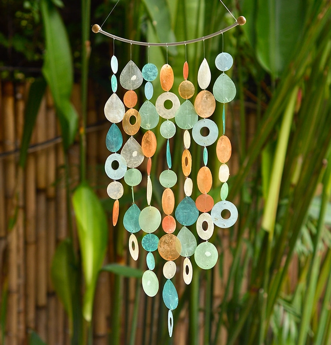 Tropical Flowers Inverted Arch Capiz