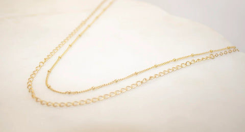 Double Strand Chain Necklace