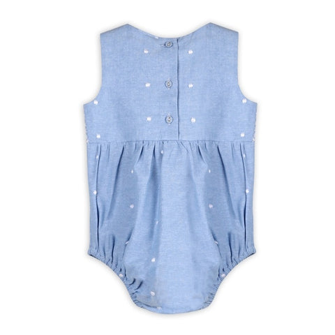 Kaia Chambray Romper + Headband