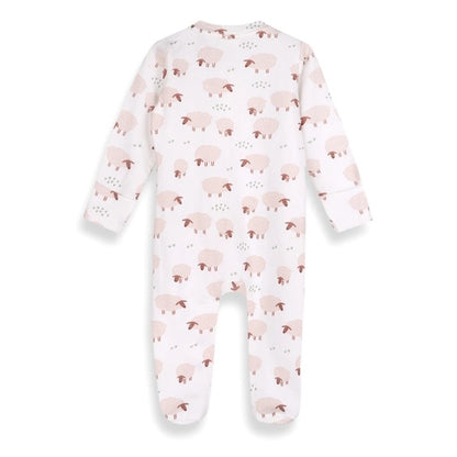 Sheep Zipper Baby Footie