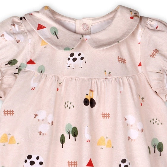 Farm Baby Bubble Romper