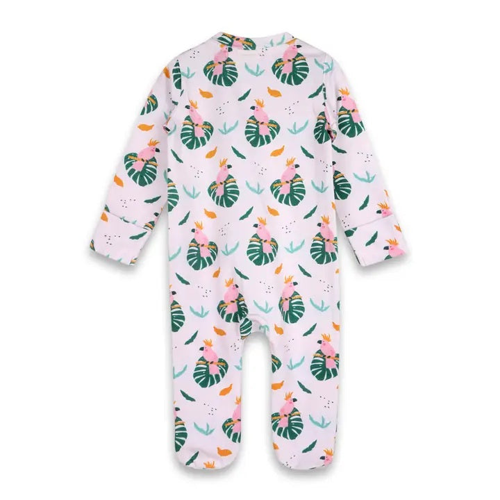 Parrot Zipper Baby Footie