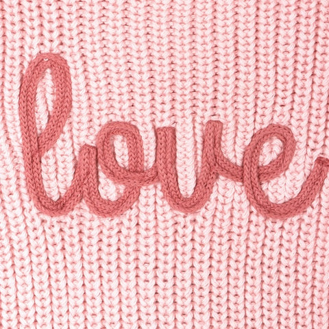 Love Embroidered Baby Sweater