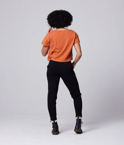 Easy Crop Tee - Rust