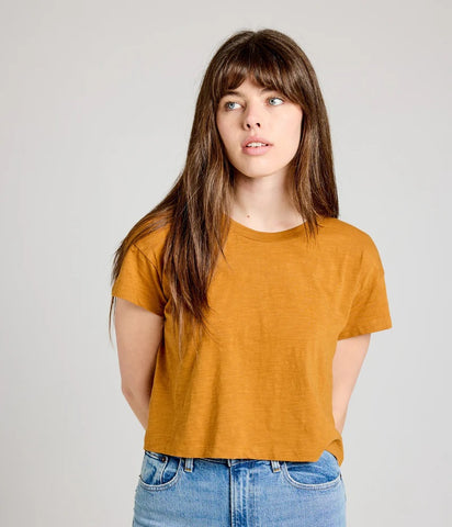 Easy Crop Tee - Turmeric