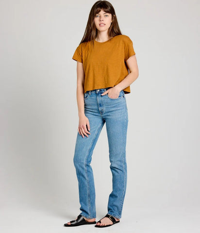 Easy Crop Tee - Turmeric