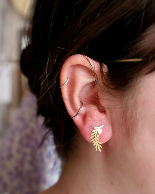 Fern Post Earrings