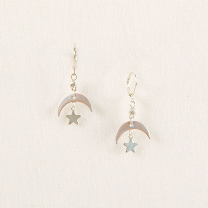 Moon & Star Earrings