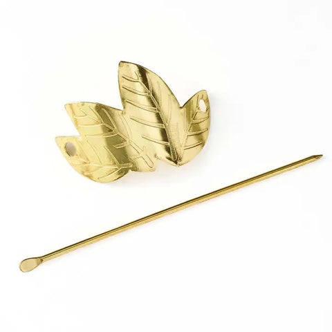 Sayuri Leaf Hair Pin - Gold