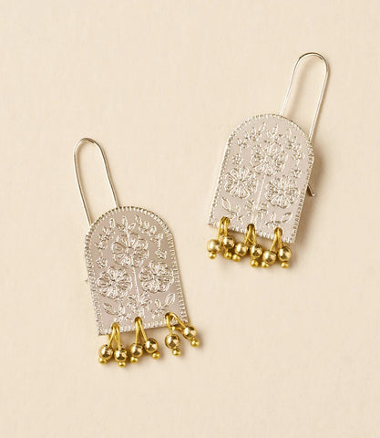 Haveli Etched Statement Earrings