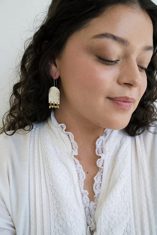 Haveli Etched Statement Earrings