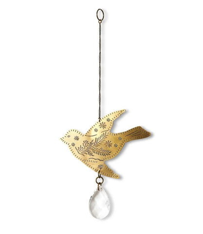 Surya Bird Engraved Suncatcher