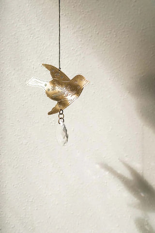 Surya Bird Engraved Suncatcher