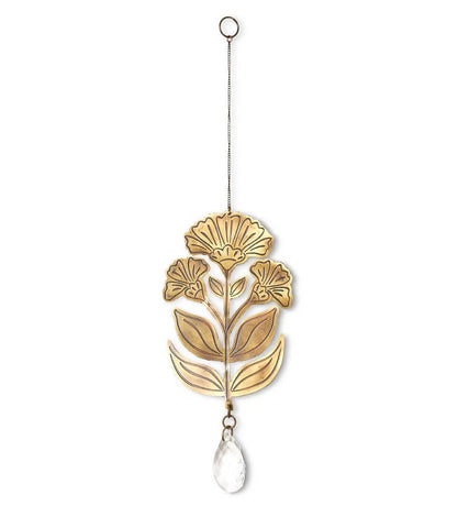 Surya Floral Engraved Suncatcher