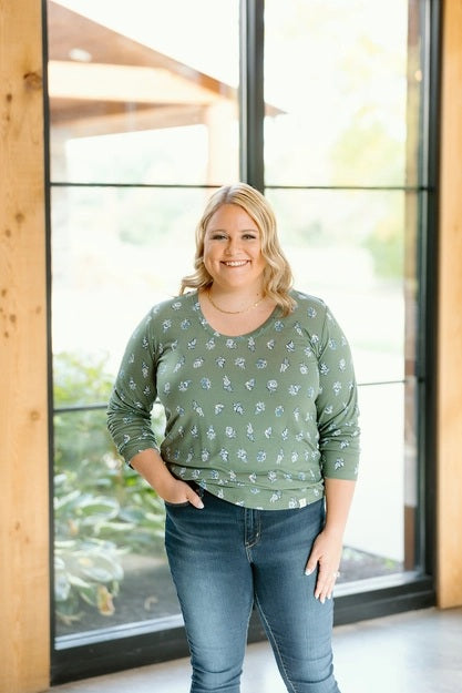 Iris Long Sleeve Scoop Tee
