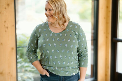 Iris Long Sleeve Scoop Tee