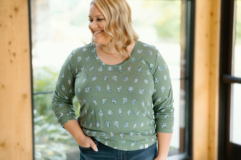 Iris Long Sleeve Scoop Tee