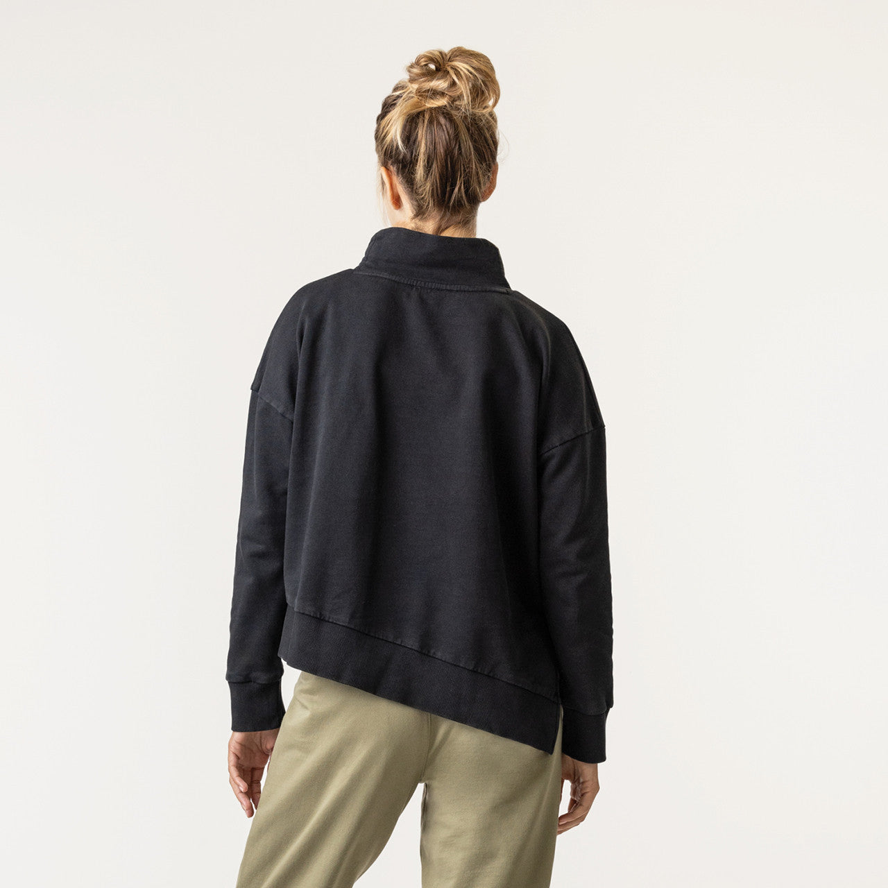 Funnel Neck Top - Pepper