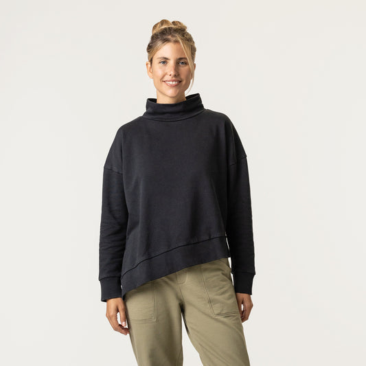 Funnel Neck Top - Pepper