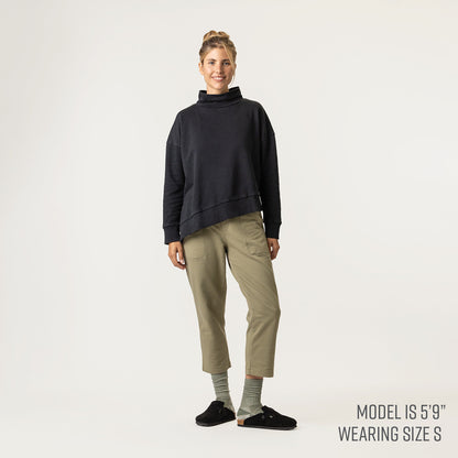 Funnel Neck Top - Pepper