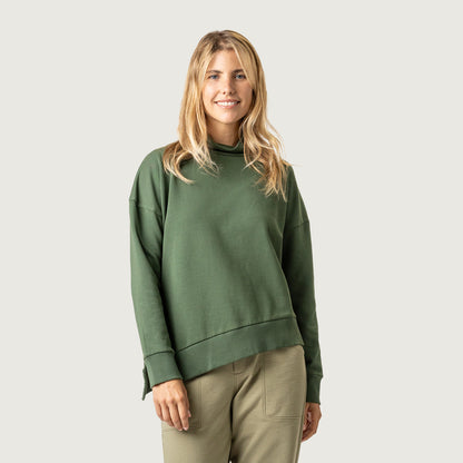 Funnel Neck Top - Pine