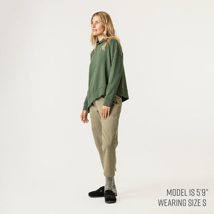 Funnel Neck Top - Pine
