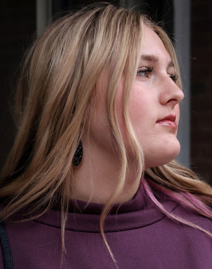 Funnel Neck Top - Plum