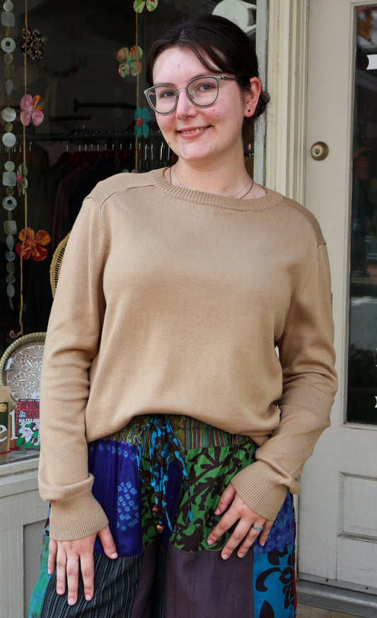 Classic Crew Sweater - Khaki