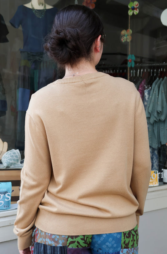 Classic Crew Sweater - Khaki