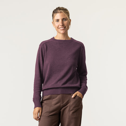 Classic Crew Sweater - Plum