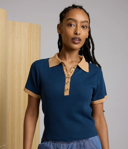 Zuri Polo Sweater XS