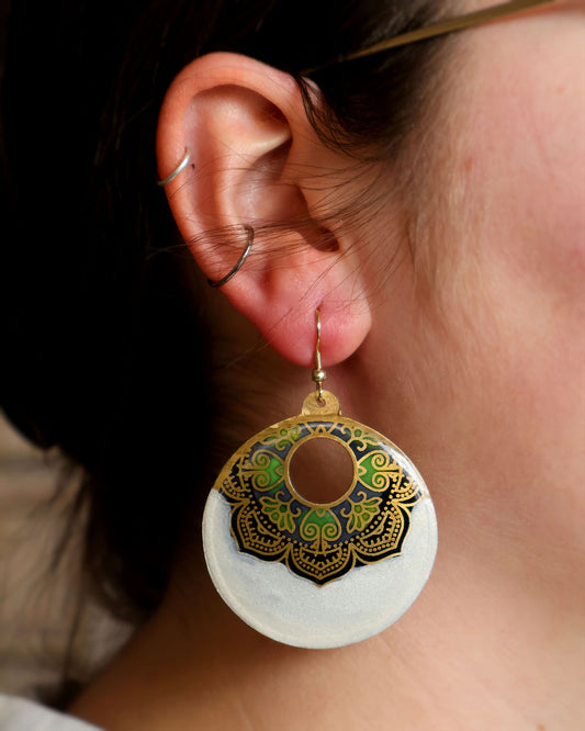 Mandir Enamel Earrings