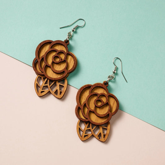 Rosas Langka Wood Earrings
