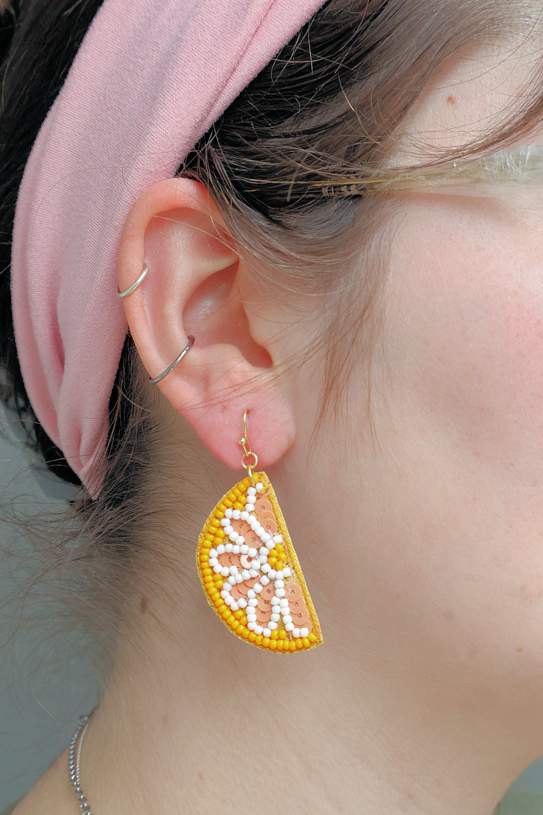 Citrus Fruit Slice Earrings