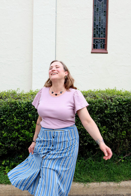 Atlas Button Skirt