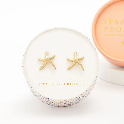 Starfish Hope Studs - Gold