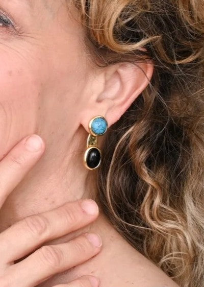 Eclipse Turquoise Ear Jackets