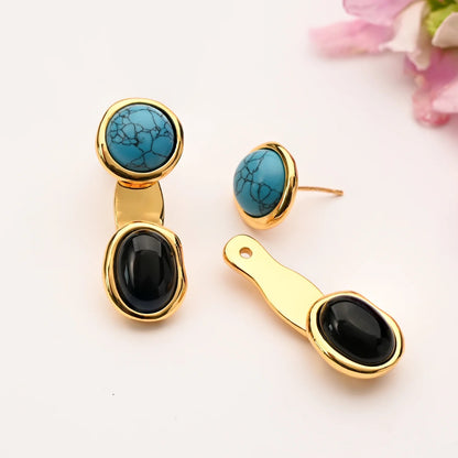 Eclipse Turquoise Ear Jackets