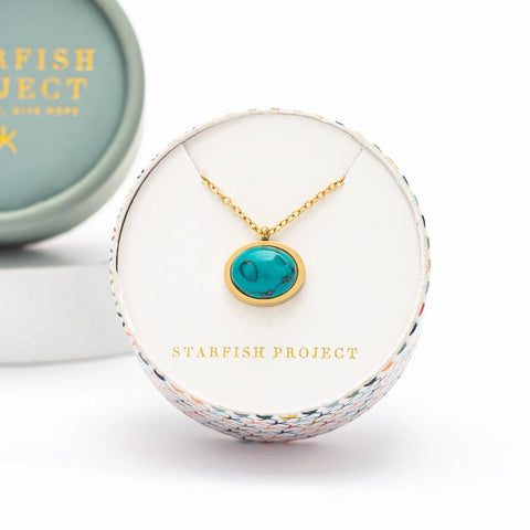 Hopeful Glow Necklace - Turquoise